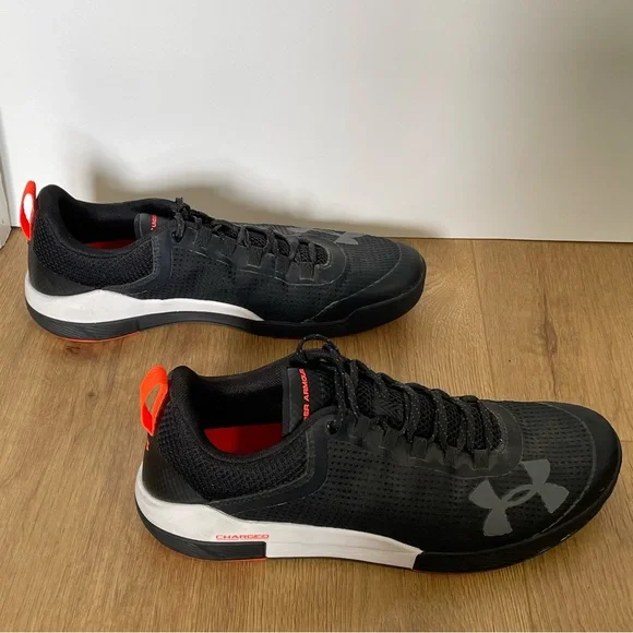 Under Armour Charged Legend Mens 10.5 Fitness Weight Lifting Cross Fit Black - Picture 4 of 7